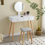 Dressing Table with Mirror and Stool - Image 5