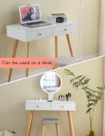 Dressing Table with Mirror and Stool - Image 6